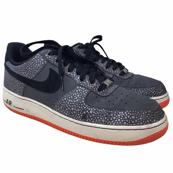 Nike Shoes | Nike Air Force Low Dark Greyblacktotal Orange | Poshmark